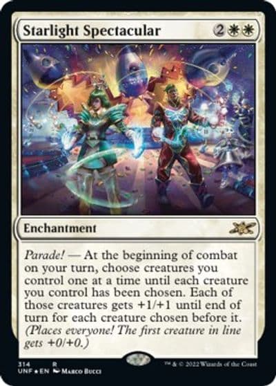 Starlight Spectacular Galaxy Foil Unfinity Magic card
