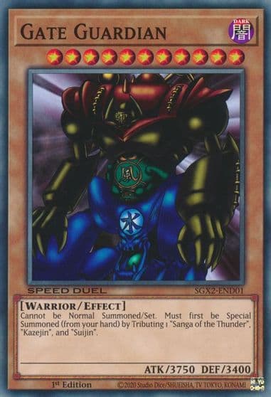 Gate Guardian Speed Duel GX: Midterm Paradox Yu-Gi-Oh! card