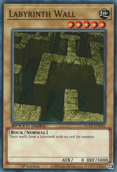 Labyrinth Wall Speed Duel GX: Midterm Paradox Yu-Gi-Oh! card