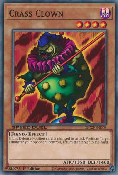 Crass Clown Speed Duel GX: Midterm Paradox Yu-Gi-Oh! card