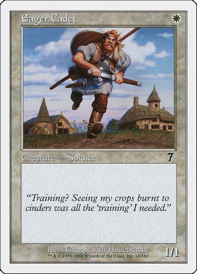 Eager Cadet 7th Edition Magic card