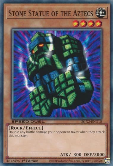 Stone Statue of the Aztecs Speed Duel GX: Midterm Paradox Yu-Gi-Oh! card