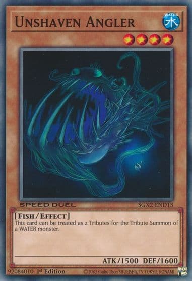 Unshaven Angler Speed Duel GX: Midterm Paradox Yu-Gi-Oh! card
