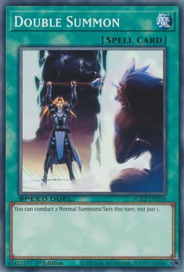 Double Summon Speed Duel GX: Midterm Paradox Yu-Gi-Oh! card