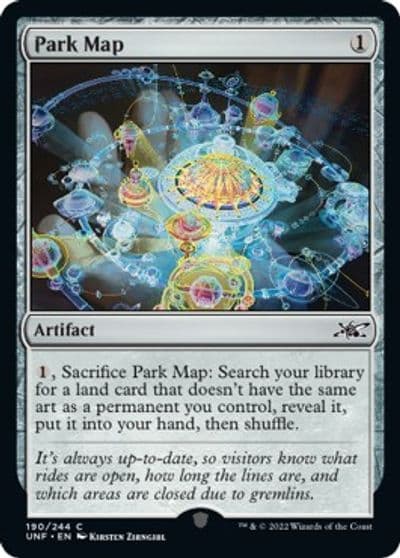 Park Map Unfinity Magic card