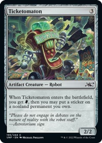 Ticketomaton Unfinity Magic card