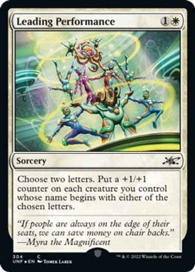 Leading Performance Galaxy Foil Unfinity Magic card