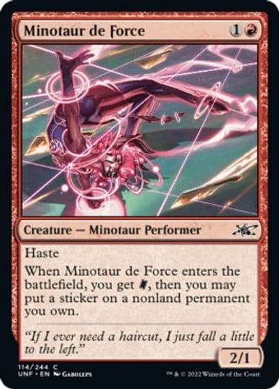 Minotaur de Force Unfinity Magic card