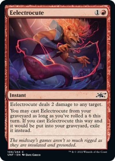 Eelectrocute Unfinity Magic card