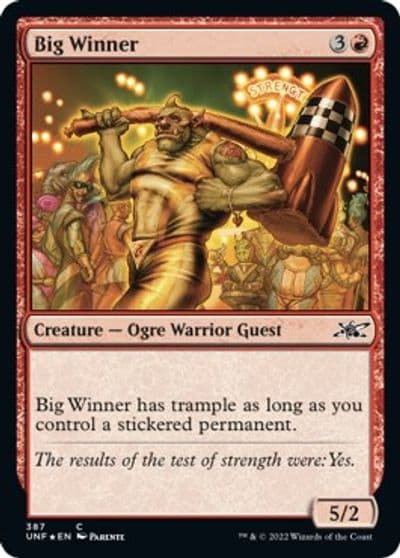 Big Winner Galaxy Foil Unfinity Magic card