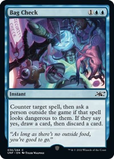 Bag Check Unfinity Magic card