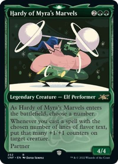 Hardy of Myras Marvels Showcase Unfinity Magic card
