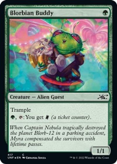 Blorbian Buddy Galaxy Foil Unfinity Magic card