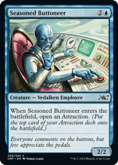 Seasoned Buttoneer Unfinity Magic card
