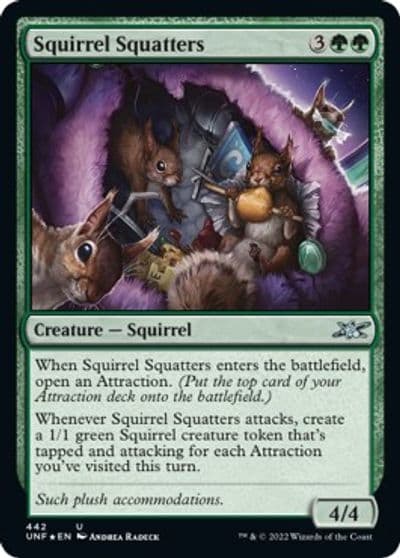 Squirrel Squatters Galaxy Foil Unfinity Magic card