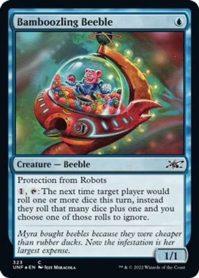 Bamboozling Beeble Galaxy Foil Unfinity Magic card