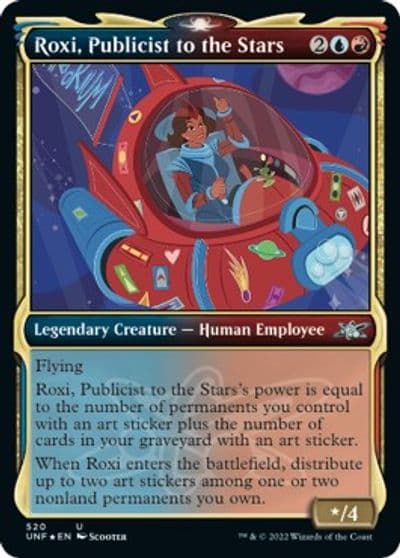 Roxi Publicist to the Stars Showcase Galaxy Foil Unfinity Magic card