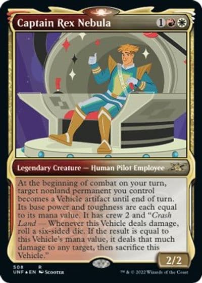 Captain Rex Nebula Showcase Galaxy Foil Unfinity Magic card