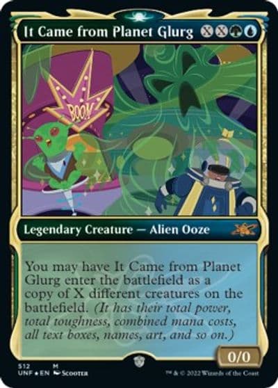 It Came from Planet Glurg Showcase Galaxy Foil Unfinity Magic card
