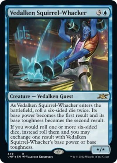 Vedalken Squirrel Whacker Galaxy Foil Unfinity Magic card