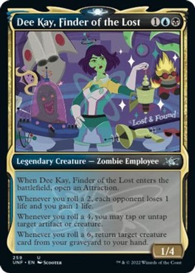 Dee Kay Finder of the Lost Showcase Unfinity Magic card