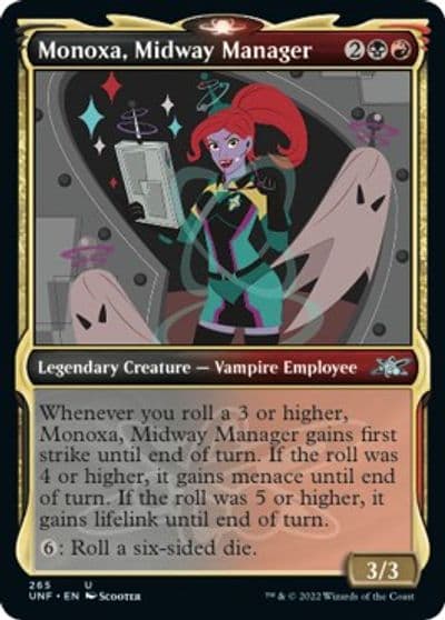 Monoxa Midway Manager Showcase Unfinity Magic card