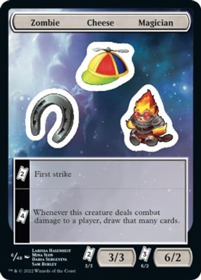 Zombie Cheese Magician Unfinity Magic card