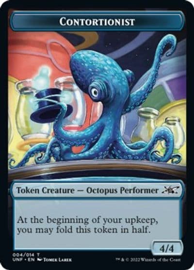 Contortionist Double Sided Token Unfinity Magic card