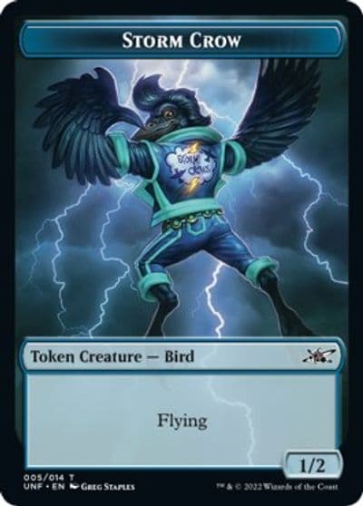 Storm Crow Token Unfinity Magic card