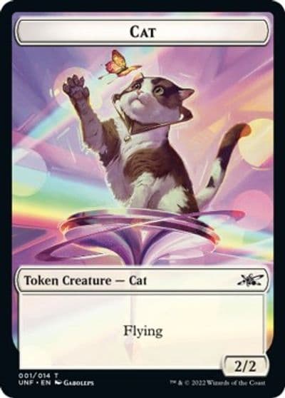 Cat Token Unfinity Magic card