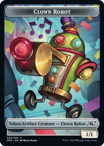 Clown Robot Token 003 Unfinity Magic card