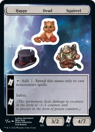 Happy Dead Squirrel Unfinity Magic card