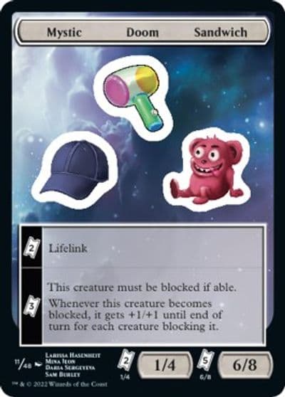 Mystic Doom Sandwich Unfinity Magic card