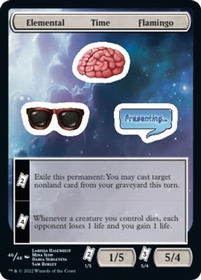 Elemental Time Flamingo Unfinity Magic card