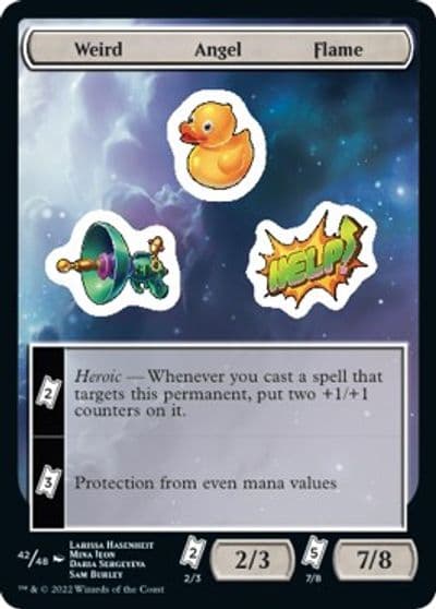 Weird Angel Flame Unfinity Magic card