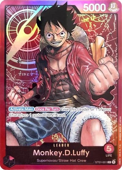 MonkeyDLuffy 001 Starter Deck 1: Straw Hat Crew One Piece card