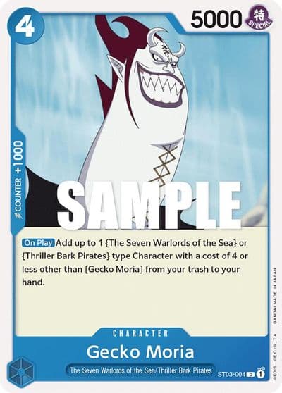 Gecko Moria Starter Deck 3: The Seven Warlords of The Sea One Piece card