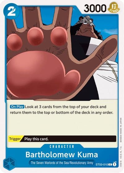 Bartholomew Kuma Starter Deck 3: The Seven Warlords of The Sea One Piece card