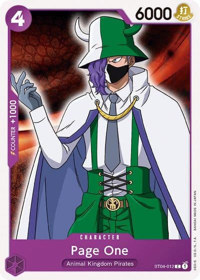 Page One Starter Deck 4: Animal Kingdom Pirates One Piece card
