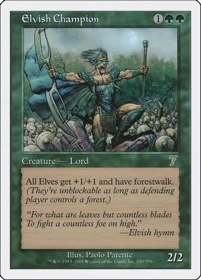 Elvish Champion 7th Edition Magic card