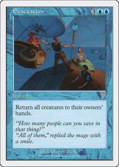 Evacuation 7th Edition Magic card