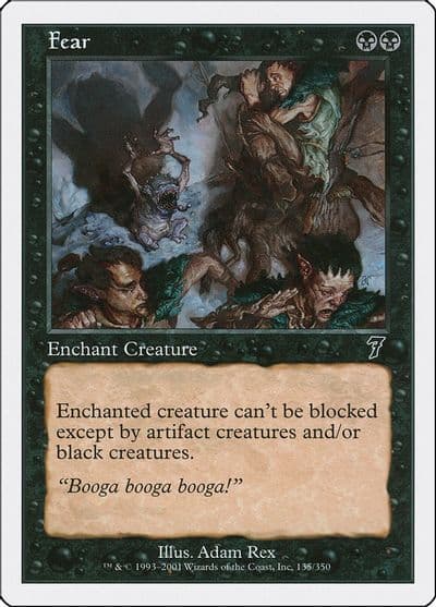Fear 7th Edition Magic card