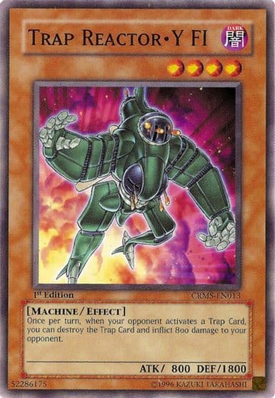 Trap Reactor Y FI Crimson Crisis Yu-Gi-Oh! card