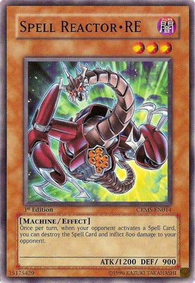 Spell Reactor RE Crimson Crisis Yu-Gi-Oh! card