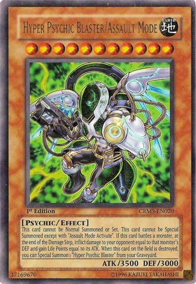 Hyper Psychic Blaster Assault Mode Crimson Crisis Yu-Gi-Oh! card