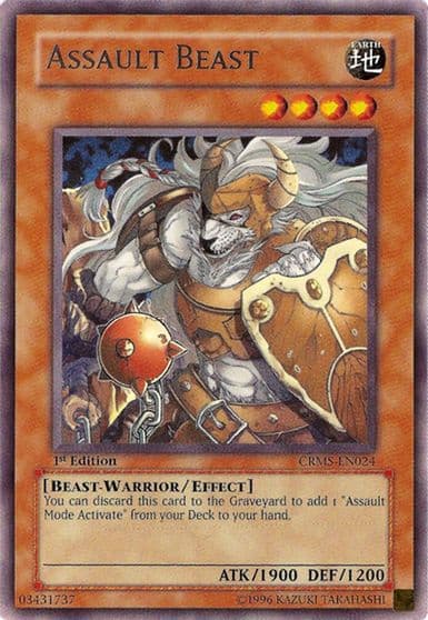 Assault Beast Crimson Crisis Yu-Gi-Oh! card