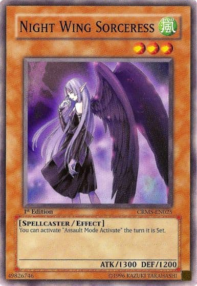 Night Wing Sorceress Crimson Crisis Yu-Gi-Oh! card