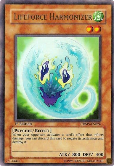 Lifeforce Harmonizer Crimson Crisis Yu-Gi-Oh! card