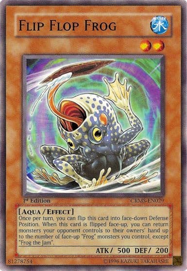 Flip Flop Frog Crimson Crisis Yu-Gi-Oh! card