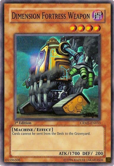 Dimension Fortress Weapon Crimson Crisis Yu-Gi-Oh! card